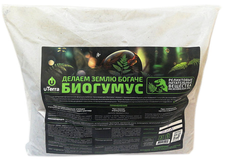 Биогумус uTerra органический, 3 кг