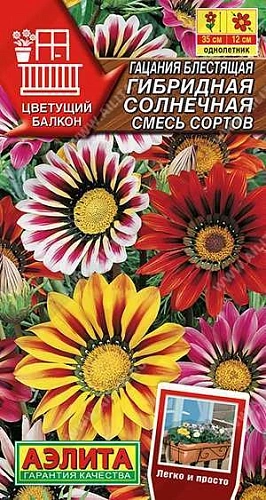 Гацания гибридная Солнечная, смесь 5 шт Гацания гибридная Солнечная, смесь 5 шт