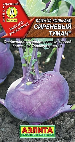 Капуста кольраби Сиреневый туман 0,5 г (АЭЛИТА) Капуста кольраби Сиреневый туман 0,5 г (АЭЛИТА)