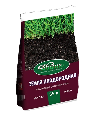 Грунт Двина Земля плодородная, 55 л