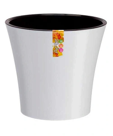 Горшок АРТЕ белый-черный, 3 л Горшок АРТЕ белый-черный, 3 л