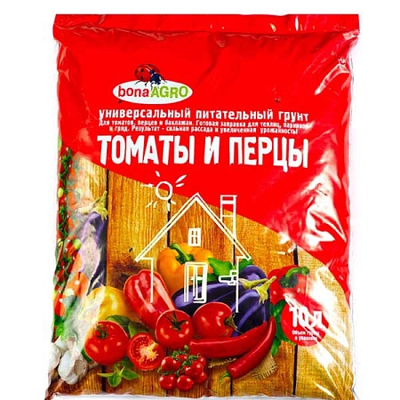 Грунт BonaAGRO томаты и перец, 10 л