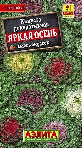 Капуста декоративная Яркая осень, смесь 0,1 г (АЭЛИТА) Капуста декоративная Яркая осень, смесь 0,1 г (АЭЛИТА)