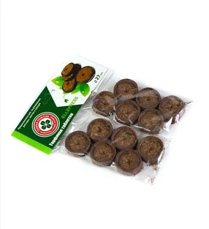 Торфяные таблетки 27 мм, 12 шт