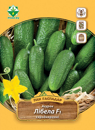 Огурец Либелла F1, 3 г (Пан Гаспадар) (МССО) Огурец Либелла F1, 3 г (Пан Гаспадар) (МССО)