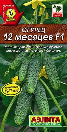 Огурец Дамские пальчики F1, 10 шт (Аэлита)