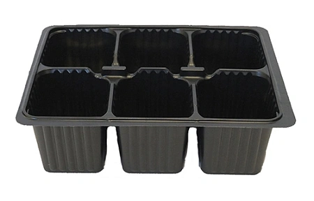Мини кассета для рассады 6 ячеек 178х130х65мм, 0,17 л