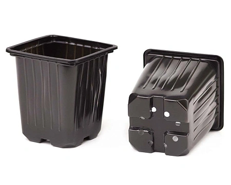 Горшок для рассады 11*11*11 см, объем 1 л, формованный