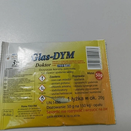 Очиститель для дымохода Glas-DYM, 50 г