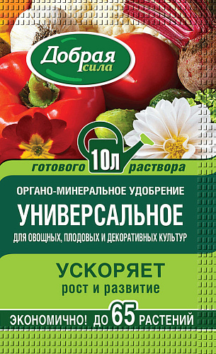 Удобрение Добрая сила для овощных, плодовых и декоративных культур органоминеральное, 100 мл Удобрение Добрая сила для овощных, плодовых и декоративных культур органоминеральное, 100 мл