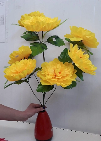 Букет пионов, 7 голов (в ассорт.), 79 см