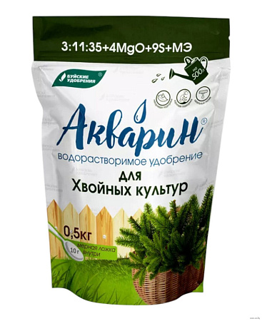 Удобрение Акварин для хвойных культур, 0,5 кг