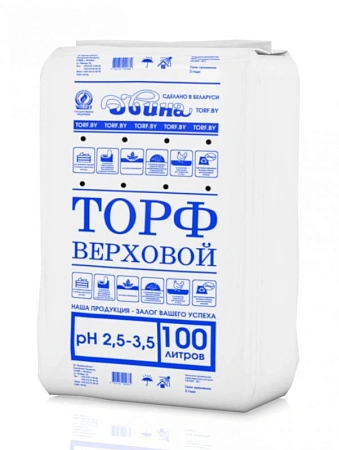 Торф Двина кислый верховой, 100 л