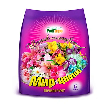 Грунт Мир цветов цветик-семицветик, 5 л