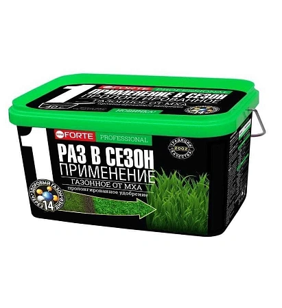 Удобрение Bona Forte газонное с защитой от мха, 3 л