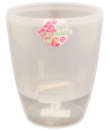 Горшок ОРХИДЕЯ Twin прозрачный, 2 л Горшок ОРХИДЕЯ Twin прозрачный, 2 л