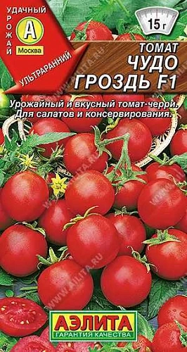 Томат Чудо гроздь F1, 20 шт (АЭЛИТА) Томат Чудо гроздь F1, 20 шт (АЭЛИТА)