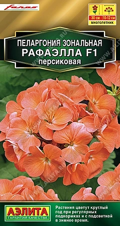 Пеларгония Рафаэлла F1 персиковая, 5 шт (Аэлита) Пеларгония Рафаэлла F1 персиковая, 5 шт (Аэлита)