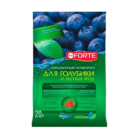 Грунт Bona Forte для голубики и лесных ягод, 20 л Грунт Bona Forte для голубики и лесных ягод, 20 л