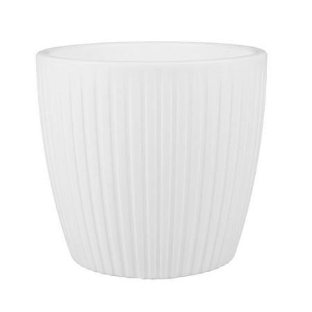 Горшок с дренажной системой Эви VipSet белый, 1,5 л