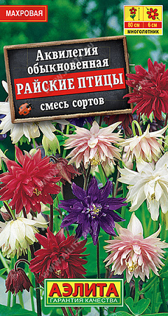 Аквилегия Райские птицы, смесь сортов 0,2 г (Аэлита)