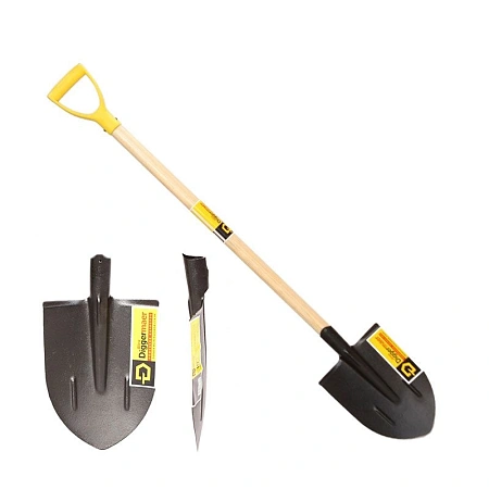 Лопата копальная остроконечная с черенком и ручкой ДМ D1.3C1РD Лопата копальная остроконечная с черенком и ручкой ДМ D1.3C1РD