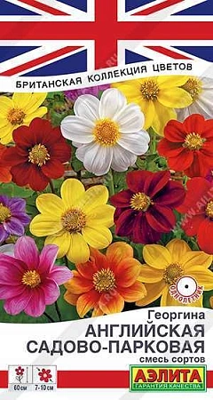 Георгина Английская садово-парковая, смесь 0,3 г Георгина Английская садово-парковая, смесь 0,3 г