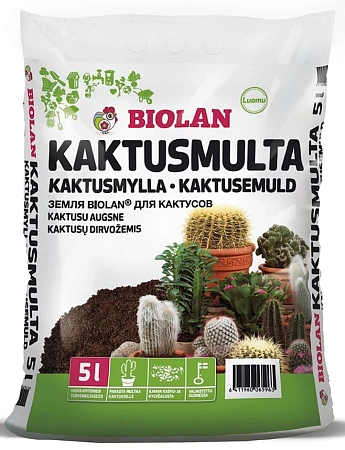 Грунт "Biolan" для кактусов и суккулентов, 5 л Грунт "Biolan" для кактусов и суккулентов, 5 л