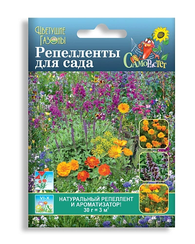 Газон цветущий Реппеленты для сада, 30 г Газон цветущий Реппеленты для сада, 30 г