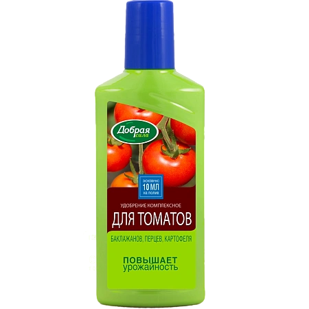 Удобрение Добрая сила для томатов, перцев и баклажанов, 250 мл Удобрение Добрая сила для томатов, перцев и баклажанов, 250 мл