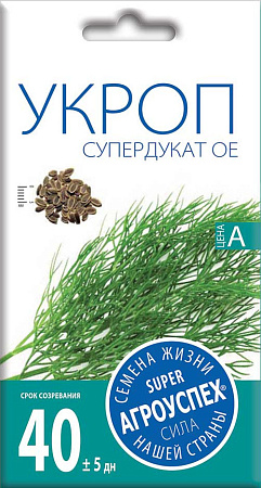 Укроп Супердукат, 3 г (Агроуспех) Укроп Супердукат, 3 г (Агроуспех)