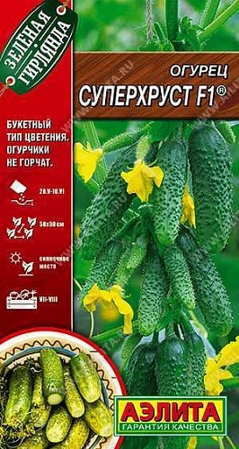 Огурец Суперхруст F1, 10 шт (АЭЛИТА) Огурец Суперхруст F1, 10 шт (АЭЛИТА)