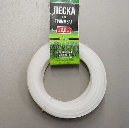 Леска для триммера 2,8*15, треуг. Леска для триммера 2,8*15, треуг.