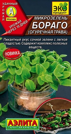 Микрозелень Бораго (огуречная трава), 3 г