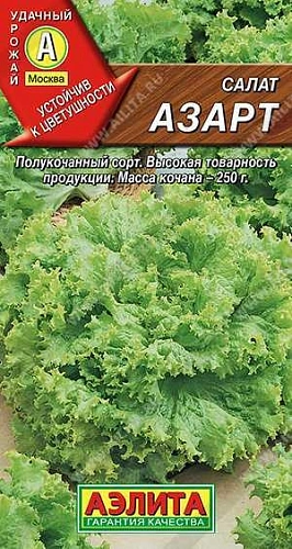 Салат Азарт полукочанный 0,5 г (АЭЛИТА) Салат Азарт полукочанный 0,5 г (АЭЛИТА)