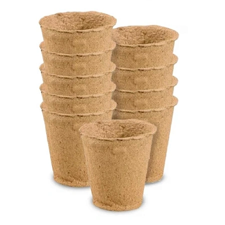 Горшок торфяной круглый 110х110 мм Горшок торфяной круглый 110х110 мм