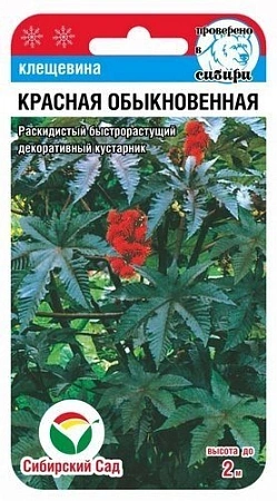 Клещевина Красная 5 шт Клещевина Красная 5 шт