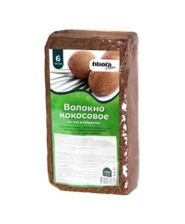 Волокно кокосовое измельченное в брикете Filiora Green 650 г Волокно кокосовое измельченное в брикете Filiora Green 650 г