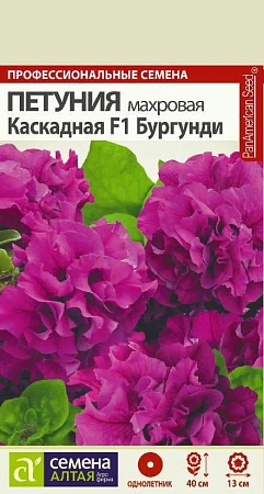 Петуния Бургунди Каскадная махровая F1, 10 шт
