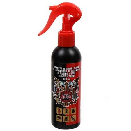 Спрей Дохс от тараканов и муравьев, от клопов и блох, от мух и моли, 200 мл Спрей Дохс от тараканов и муравьев, от клопов и блох, от мух и моли, 200 мл