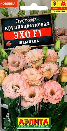 Эустома Эхо F1 шампань крупноцветковая, 5 шт (Аэлита)