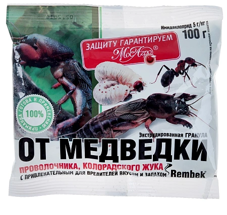 Гранулы от медведки REMBEK, 100 г