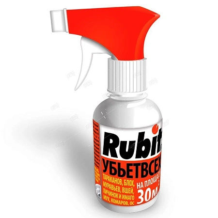 Рубит спрей Убьет всех 200 мл от летающих и ползающих вредителей Рубит спрей Убьет всех 200 мл от летающих и ползающих вредителей
