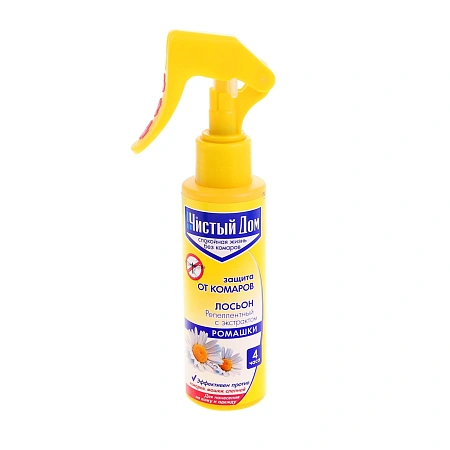 Лосьон-спрей от комаров Чистый дом, 100 мл Лосьон-спрей от комаров Чистый дом, 100 мл