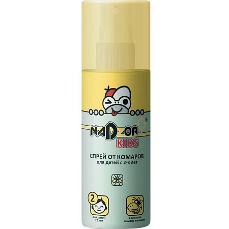 Nadzor спрей от комаров для детей, 100 мл Nadzor спрей от комаров для детей, 100 мл