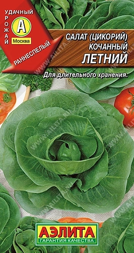 Салат Летний кочанный 0,5 г (АЭЛИТА) Салат Летний кочанный 0,5 г (АЭЛИТА)