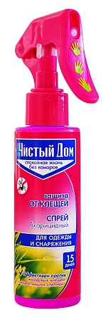 Лосьон-спрей от клещей Чистый дом, 100 мл
