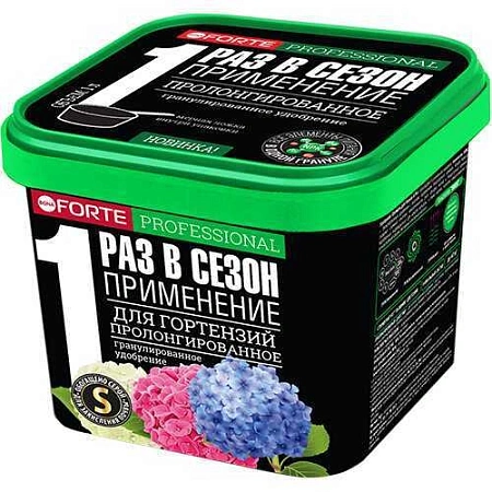 Удобрение Bona Forte для гортензий с биодоступным кремнием гранулированное пролонгированное, 1 л