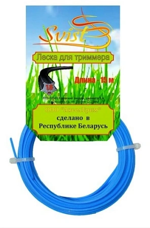 Леска для триммера 1,6*15 звезда SVIST NEW