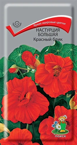 Настурция большая Красный блик, 1 г (Поиск) Настурция большая Красный блик, 1 г (Поиск)
